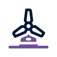wind energy icon. dual tone icon for your website, mobile, presentation, and logo design. vector