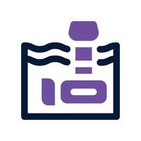 tidal power icon. dual tone icon for your website, mobile, presentation, and logo design. vector