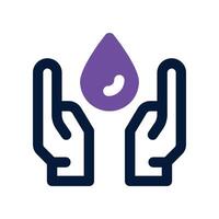 save water icon. dual tone icon for your website, mobile, presentation, and logo design. vector
