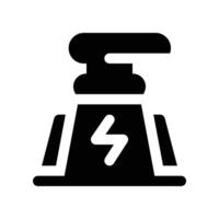 nuclear energy icon. glyph icon for your website, mobile, presentation, and logo design. vector