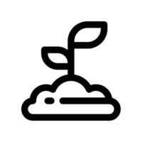 sprout icon. line icon for your website, mobile, presentation, and logo design. vector
