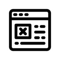 page layout icon. line icon for your website, mobile, presentation, and logo design. vector