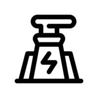 nuclear energy icon. line icon for your website, mobile, presentation, and logo design. vector