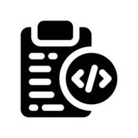 project icon. glyph icon for your website, mobile, presentation, and logo design. vector