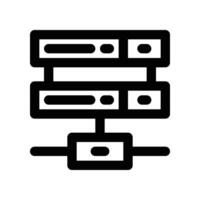 database icon. line icon for your website, mobile, presentation, and logo design. vector