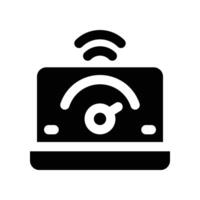 speed test icon. glyph icon for your website, mobile, presentation, and logo design. vector
