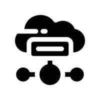 hosting icon. glyph icon for your website, mobile, presentation, and logo design. vector