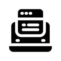 software icon. glyph icon for your website, mobile, presentation, and logo design. vector