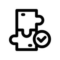 solution icon. line icon for your website, mobile, presentation, and logo design. vector