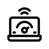 speed test icon. line icon for your website, mobile, presentation, and logo design. vector