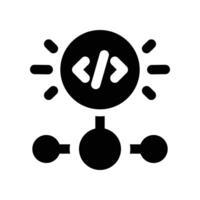 workflow icon. glyph icon for your website, mobile, presentation, and logo design. vector