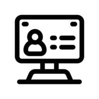 login icon. line icon for your website, mobile, presentation, and logo design. vector