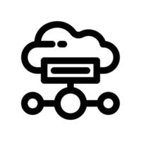 hosting icon. line icon for your website, mobile, presentation, and logo design. vector