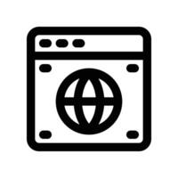 website icon. line icon for your website, mobile, presentation, and logo design. vector
