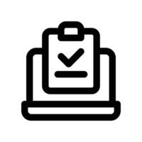 testing icon. line icon for your website, mobile, presentation, and logo design. vector