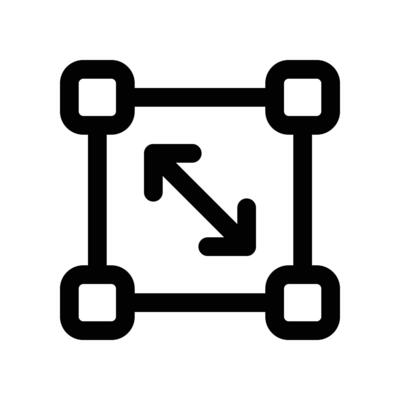 resize icon. line icon for your website, mobile, presentation, and logo design.