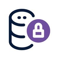 data storage icon. dual tone icon for your website, mobile, presentation, and logo design. vector