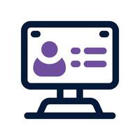 login icon. dual tone icon for your website, mobile, presentation, and logo design. vector