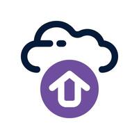 upload icon. dual tone icon for your website, mobile, presentation, and logo design. vector