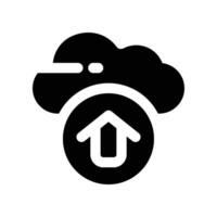 upload icon. glyph icon for your website, mobile, presentation, and logo design. vector