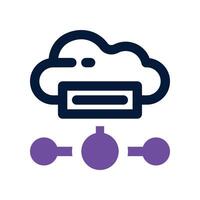 hosting icon. dual tone icon for your website, mobile, presentation, and logo design. vector