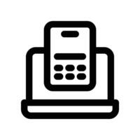 responsive icon. line icon for your website, mobile, presentation, and logo design. vector
