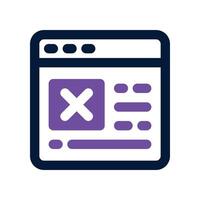 page layout icon. dual tone icon for your website, mobile, presentation, and logo design. vector