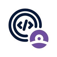 development icon. dual tone icon for your website, mobile, presentation, and logo design. vector