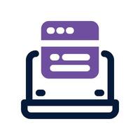software icon. dual tone icon for your website, mobile, presentation, and logo design. vector