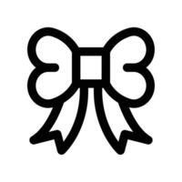 bow icon. line icon for your website, mobile, presentation, and logo design. vector