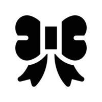 bow icon. glyph icon for your website, mobile, presentation, and logo design. vector