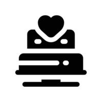 wedding cake icon. glyph icon for your website, mobile, presentation, and logo design. vector