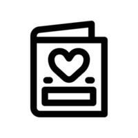 wedding invitation icon. line icon for your website, mobile, presentation, and logo design. vector