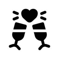 cheers icon. glyph icon for your website, mobile, presentation, and logo design. vector