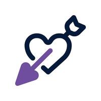 love icon. dual tone icon for your website, mobile, presentation, and logo design. vector