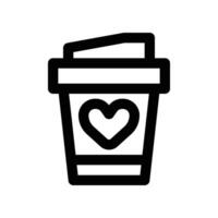 coffee cup icon. line icon for your website, mobile, presentation, and logo design. vector