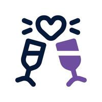 cheers icon. dual tone icon for your website, mobile, presentation, and logo design. vector