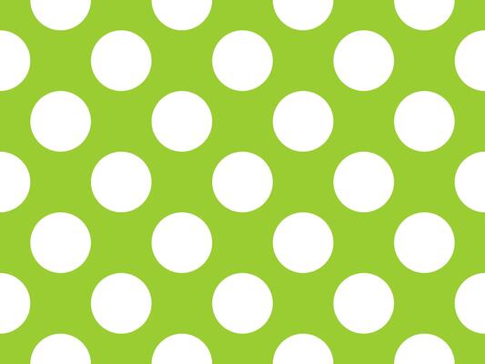 white color polka dots over yellow green background