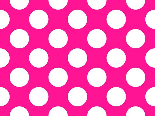 white color polka dots over deep pink background