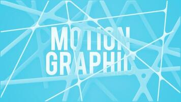 Dynamic animation of white lines forming geometric patterns on a vibrant blue background. Ideal for technology, science, or futuristic projects video