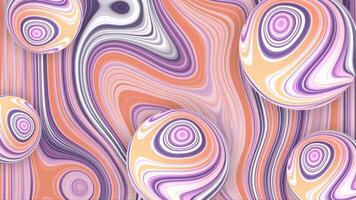 Abstract Swirling Marble Spheres. Colorful marbled spheres float against a backdrop of swirling patterns. Ideal for art, design, and abstract projects. video