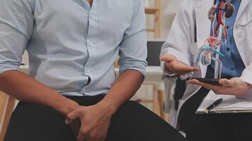 Urologists advise patients about prostate problems. Treatment of cancers of the urinary tract and male reproductive organs The concept of men's health problems video