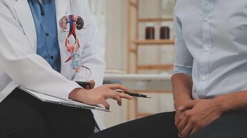 Urologists advise patients about prostate problems. Treatment of cancers of the urinary tract and male reproductive organs The concept of men's health problems video