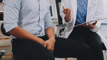 Urologists advise patients about prostate problems. Treatment of cancers of the urinary tract and male reproductive organs The concept of men's health problems video