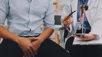 Urologists advise patients about prostate problems. Treatment of cancers of the urinary tract and male reproductive organs The concept of men's health problems video