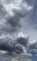 Beautiful form of cumulonimbus clouds blue sky cloud gradient light white background. Beauty clear cloud good for multimedia background content creation photo