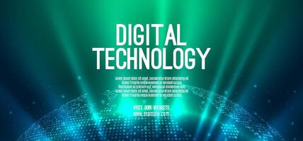 Digital technology speed connect blue green background, cyber nano information, abstract communication, innovation future tech data, internet network connection, Ai big data, line dot illustration 3d vector