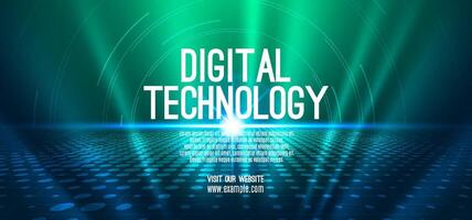 Digital technology speed connect blue green background, cyber nano information, abstract communication, innovation future tech data, internet global network connection, Ai big data, illustration 3d vector