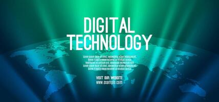 Digital technology speed connect blue green background, cyber nano information, abstract communication, innovation future tech data, internet global network connection, Ai big data, illustration 3d vector