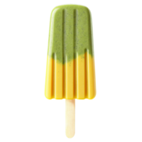 Mango and green tea popsicles with mango puree green tea and a sprinkle of matcha png